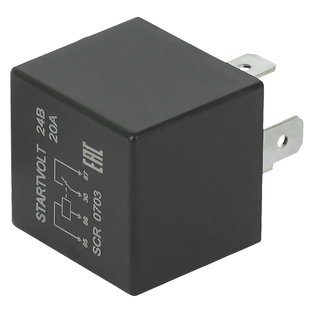 Реле 24V 20A 4 контакта (без кронштейна, без резистора)