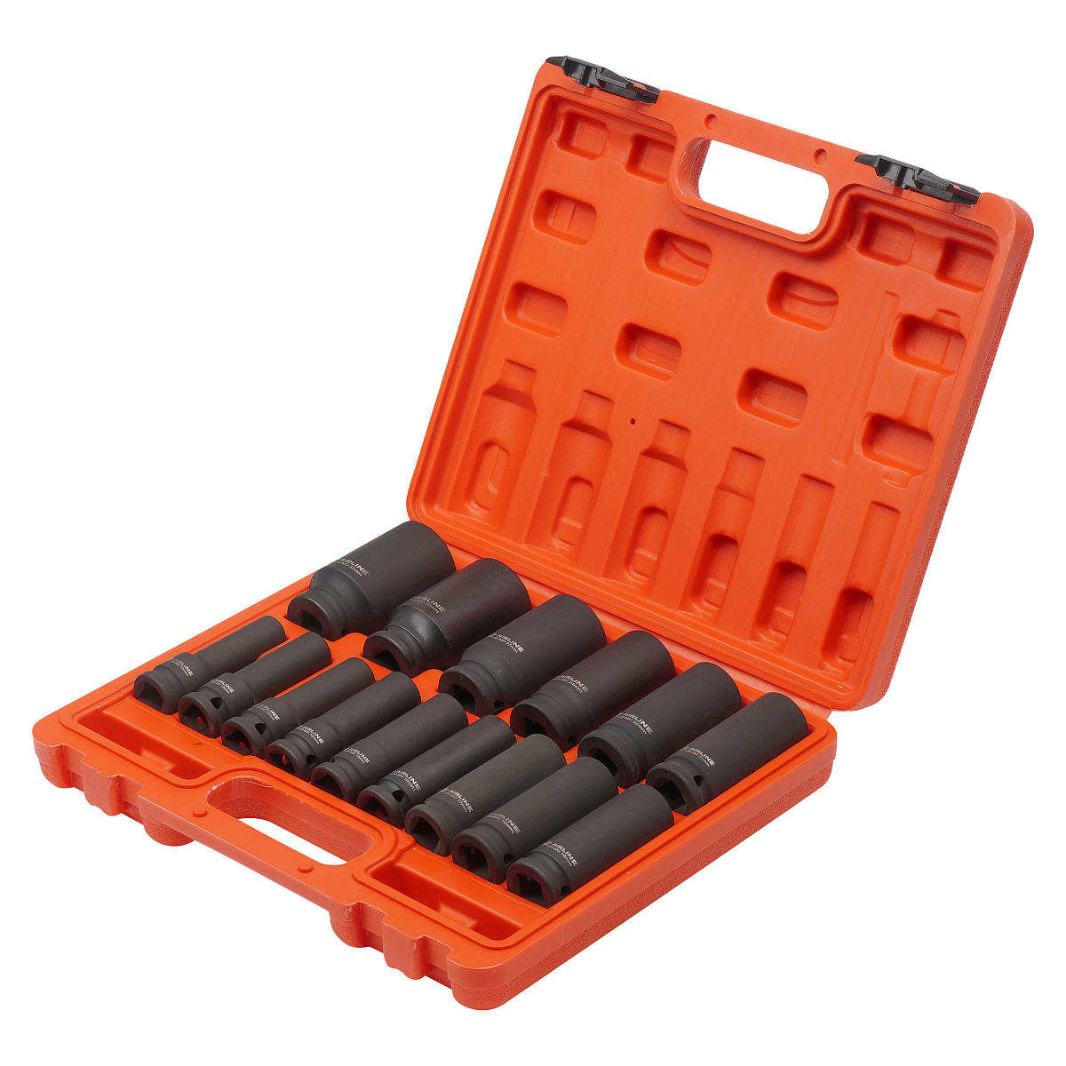 Набор головок ударных 1/2"DR L=78мм, 15пр. (10-32мм) пласт.кейс.