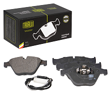 Колодки тормозные дисковые передние для автомобилей BMW 3 (E90/91/92/93) (05-) / X1 (E84) (09-) (в комплекте с датчиком)
