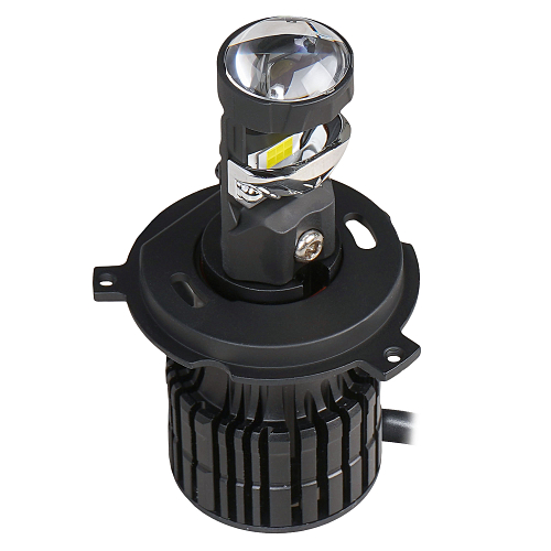 Лампа светодиодная H4 LED LENS, 50Вт, 6800Лм (3400Лм x 2), 6500К (Белый), 12/24В, комплект 2 шт.