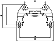Скоба тормозного суппорта для автомобилей Jaecoo J7 (23-) задняя