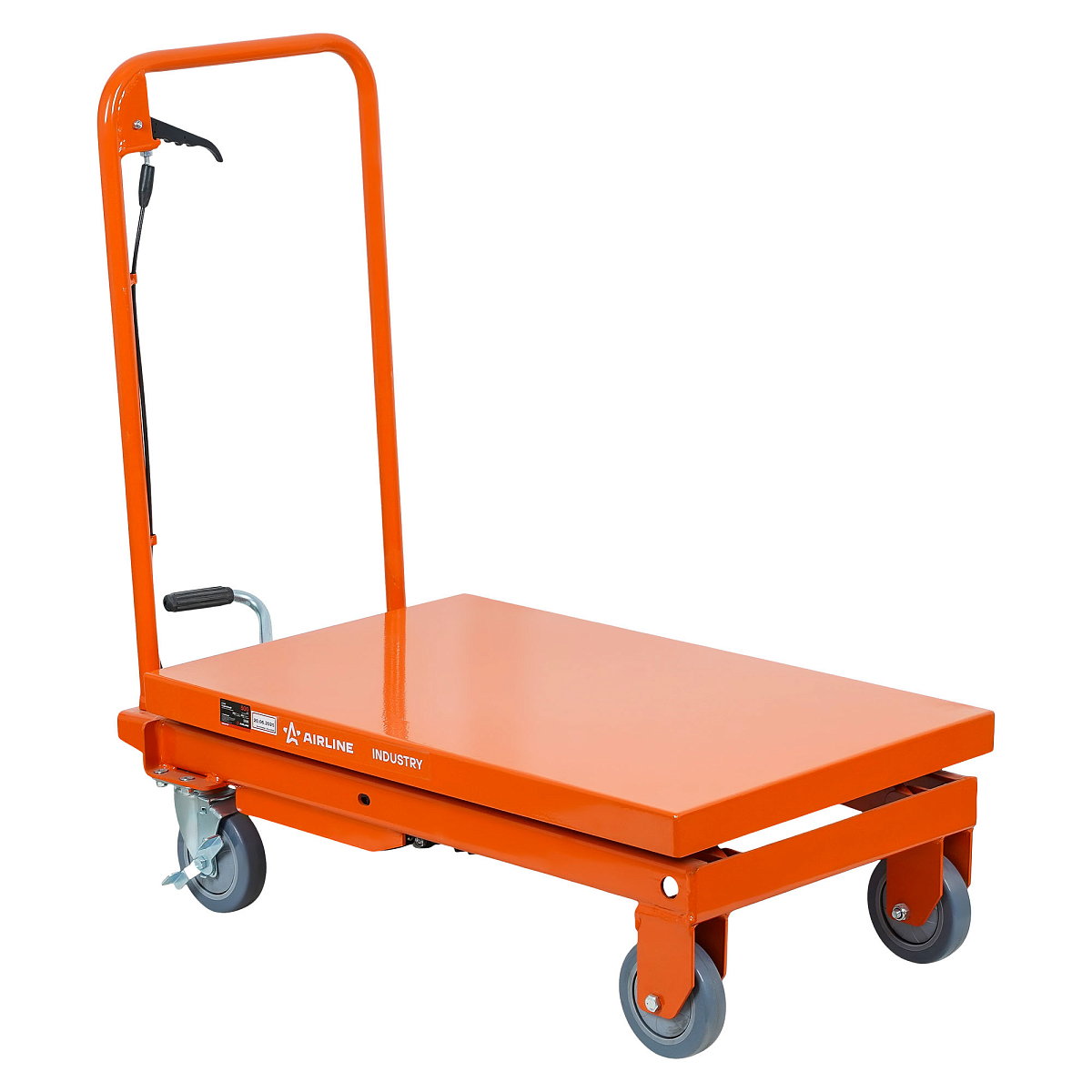 Стол подъемный гидравлический г/п 500кг 290-850мм передвижной, платформа 800х500мм