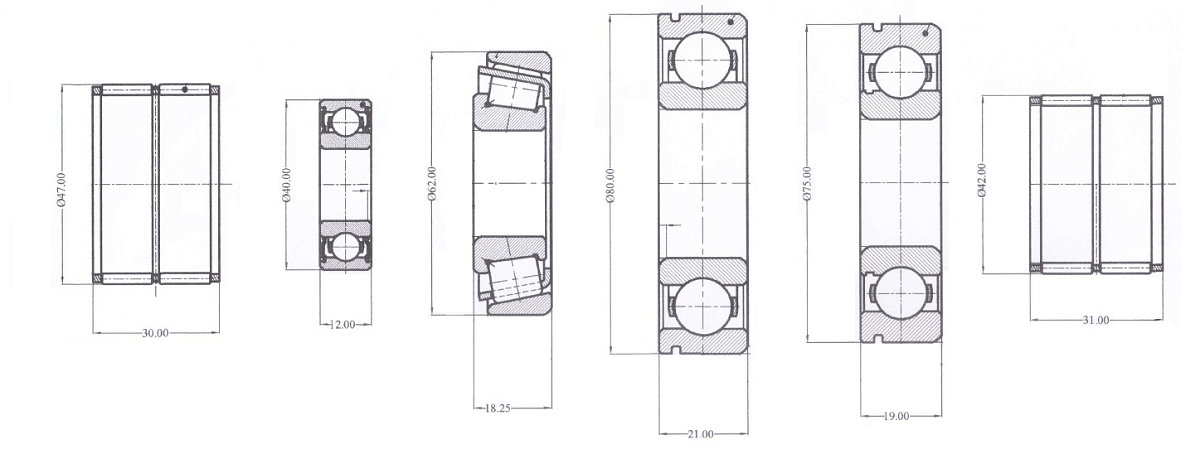 Ремкомплект КПП полный для автомобиля ГАЗ 3302 (с 2003 г.) с коническими подшипниками (только подшипники)