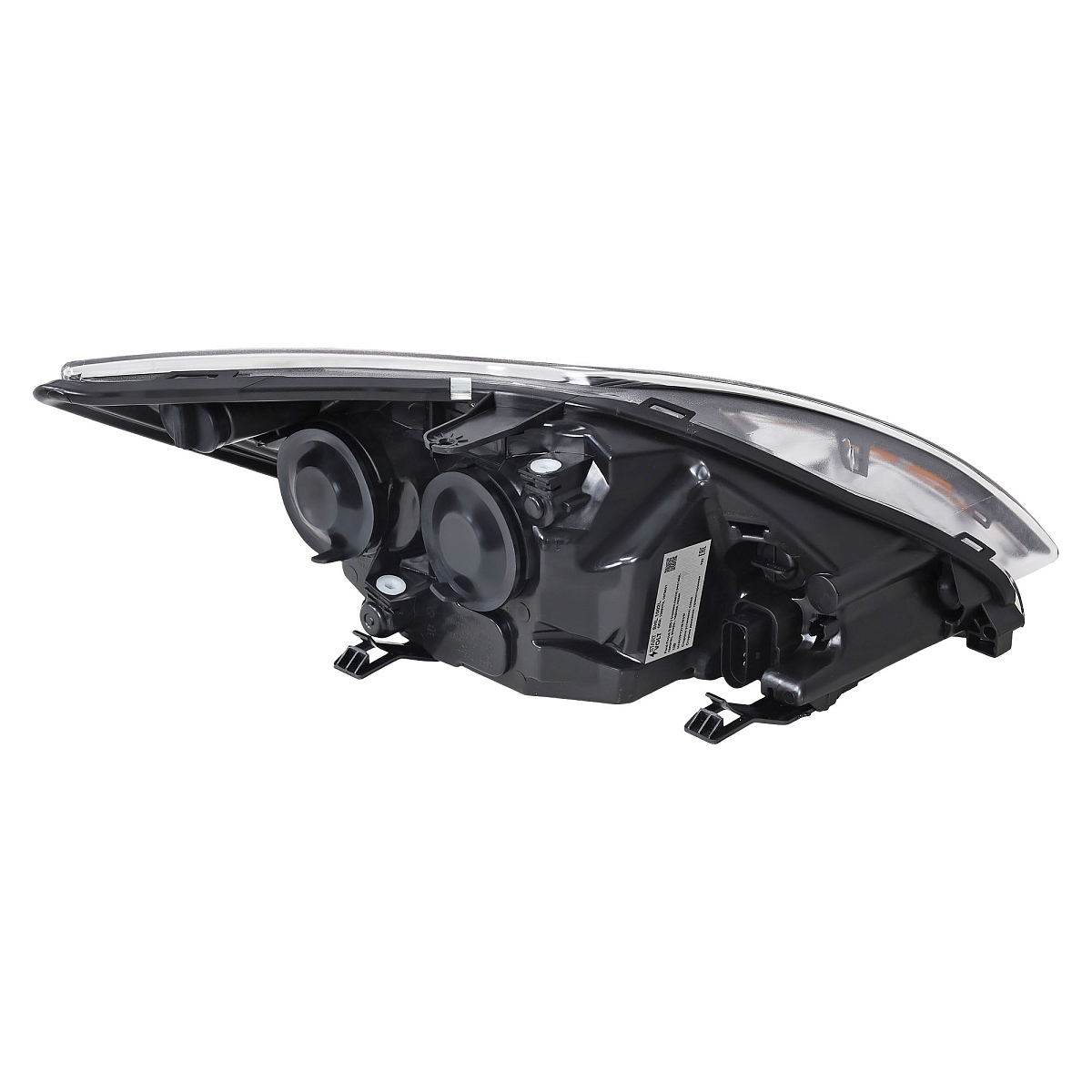 Фара для автомобилей Ford Focus II (05-) (головного света) рестайлинг, галоген, электрический корректор., цвет рамы: черный, левая