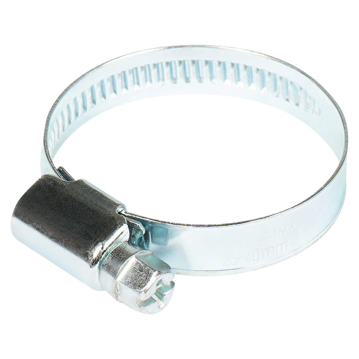 Хомут червячный 25-40/9 мм, стандарт, W1 (оцинк)