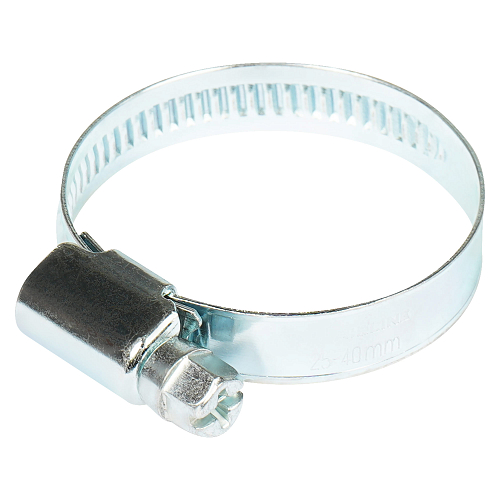 Хомут червячный 25-40/9 мм, стандарт, W1 (оцинк)