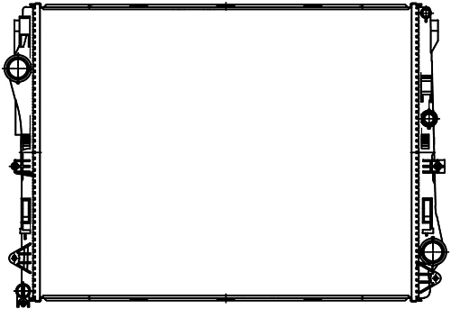 Радиатор охлаждения для автомобилей E-class (W213, 238) (16-)/S-class (W222, 217) (13-)/GLC-class (X253) (15-) M/A