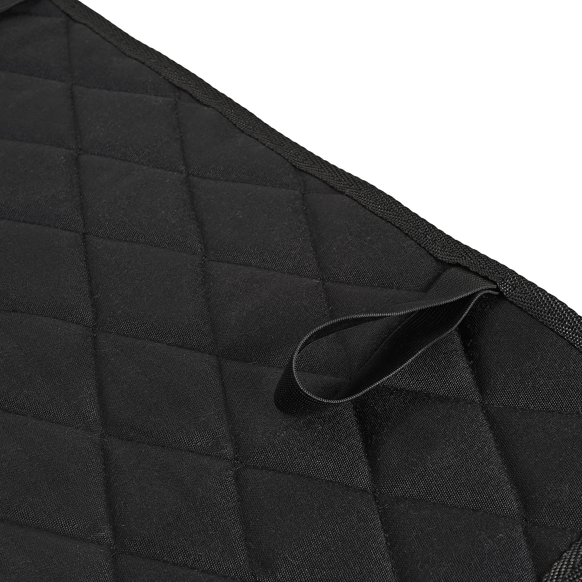 Накидка (подушка) из искусственного меха на сиденье, черная с коротким мехом, 1 шт.