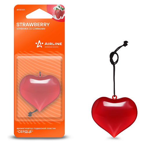 Ароматизатор подвесной "Сердце" Клубника со сливками