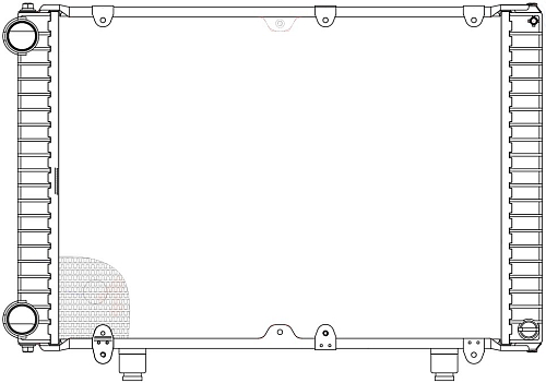 Радиатор охлаждения для автомобилей ГАЗель-Бизнес УМЗ (Heavy Duty) (повышенная теплоотдача)