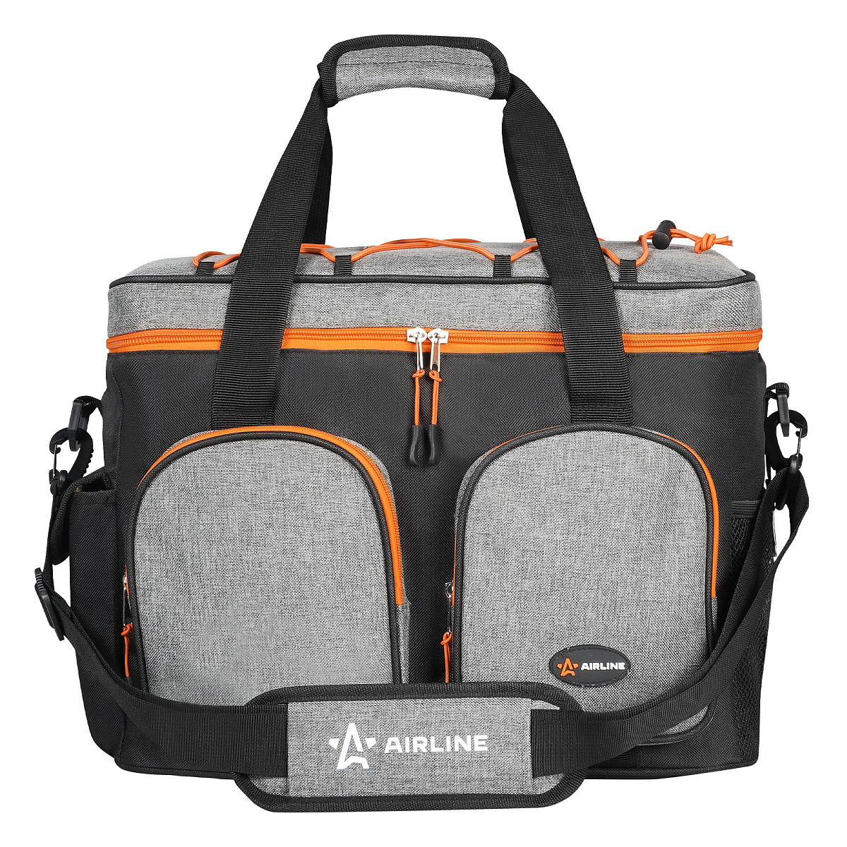 Сумка-холодильник (термосумка) PRO, 27л, 40*31*22см, водонепр., чер./сер.