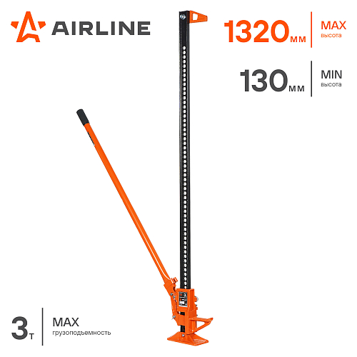 Домкрат реечный 60" 130-1320мм PRO усил. мех
