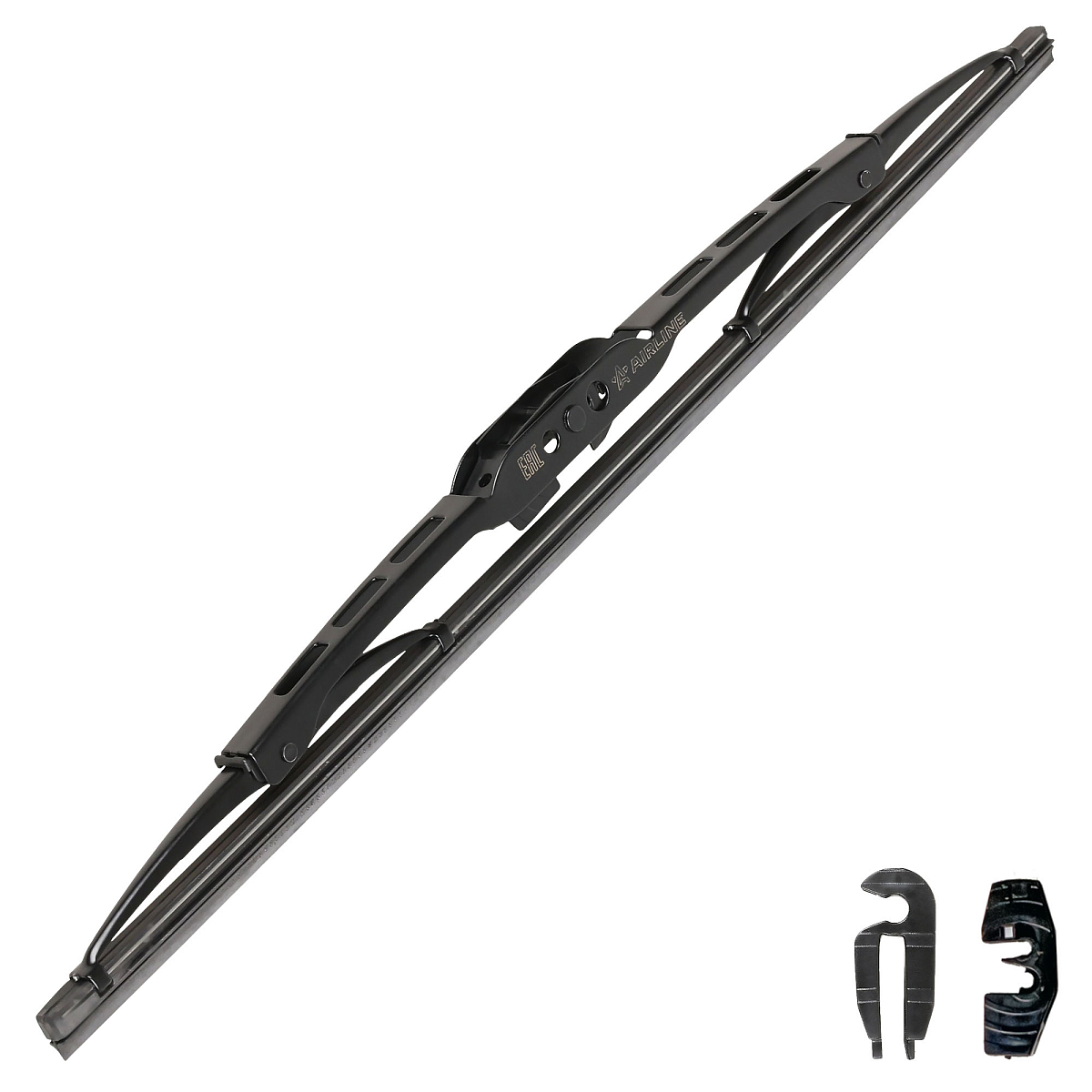 Щетка стеклоочистителя 380 мм (15") каркасная, 2 адаптера