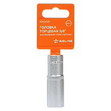 Головка торцевая 3/8"DR шестигранная 15мм, L=63мм пласт.подвес