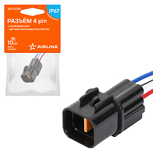 Разъём 4 pin с проводами для датчика кислорода Hyundai, Kia