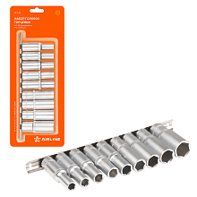 Набор головок 1/2"DR шестигранных глубоких 9пр. (10-22мм)