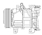 Компрессор кондиционера для автомобилей X-Trail T32 (14-)/Teana (L33) (14-) 2.5i