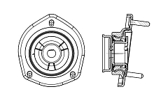 Опора амортизатора для автомобилей Toyota Camry (06-) (задняя левая) (без пыльника)