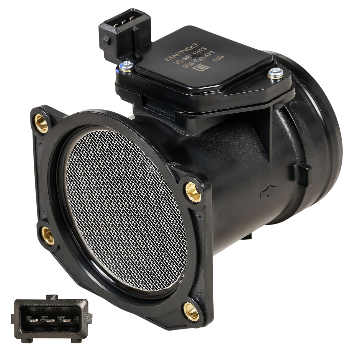 Датчик массового расхода воздуха для автомобилей VAG Octavia (96-) 1.6i/Passat B5 (96-) 1.6i/1.8i