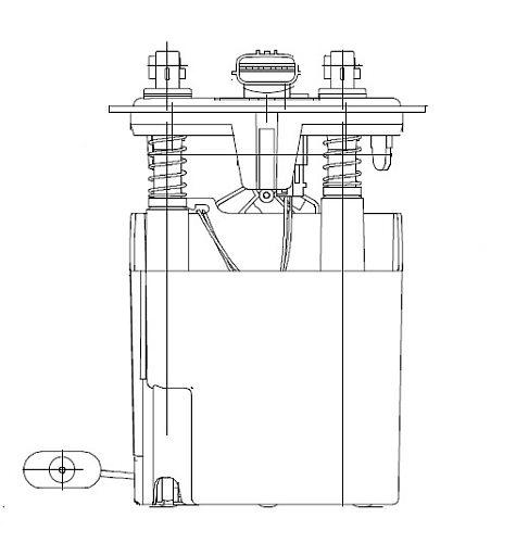 Модуль топливозаборника для автомобилей Renault Duster (10-) 1.5dCi
