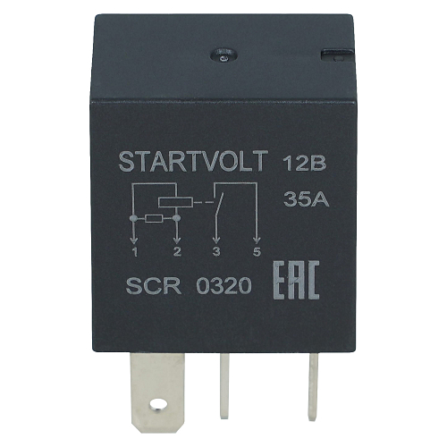 Реле 12V 35A 4 контакта мини для автомобилей Лада Vesta (17-)/Vesta NG (23-)