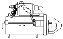 Стартер для автомобилей MAN TGL (05-) с дв. D0834LFL/TGM (05-) с дв. D0836LFL 24В 4кВт (тип Bosch) (11 зуб.)