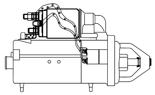 Стартер для автомобилей MAN TGL (05-) с дв. D0834LFL/TGM (05-) с дв. D0836LFL 24В 4кВт (тип Bosch) (11 зуб.)
