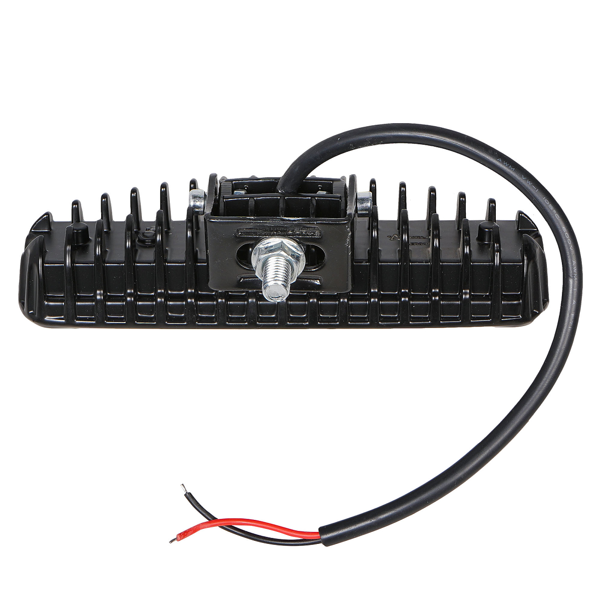 Фара светодиодная прямоугольная, 6LED, дальний свет (4D линза), 18Вт, 157х42х40мм, 12/24В, PLUS