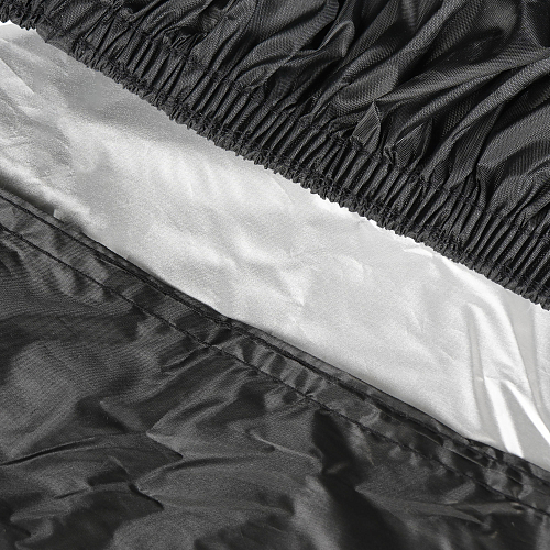 Чехол-тент на мотоцикл защитный L (250х100х120см), люверс под замок, черный