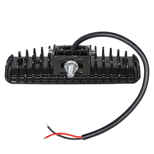 Фара светодиодная прямоугольная, 6LED, дальний свет (4D линза), 18Вт, 157х42х40мм, 12/24В, PLUS