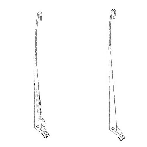 Рычаги стеклоочистителя для автомобилей УАЗ 452 "Буханка" (к-т 2 шт., 356 мм, крюк)