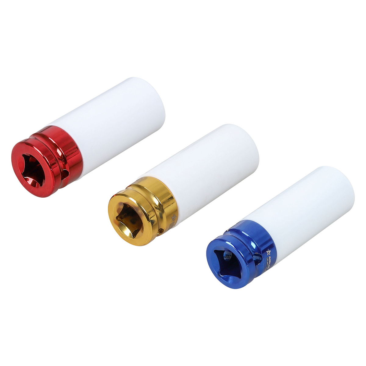 Набор головок ударных для колёсных дисков 1/2"DR L=78мм шестигранных удлинённых 3пр. (17,19,21мм) МП-серия