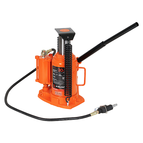 Домкрат бутылочный пневмогидравлический 30т 255-410мм