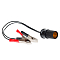 Удлинитель переходник прикуривателя с крокодилами 5А, кабель 30 см