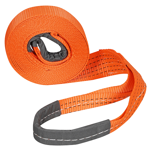 Трос VIP буксировочный усиленный (лента) 7 т, 5 м, без крюков, мешок