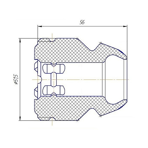 Буфер (отбойник) хода сжатия передней стойки для автомобиля Hyundai Solaris (10-)/Kia Rio (10-)
