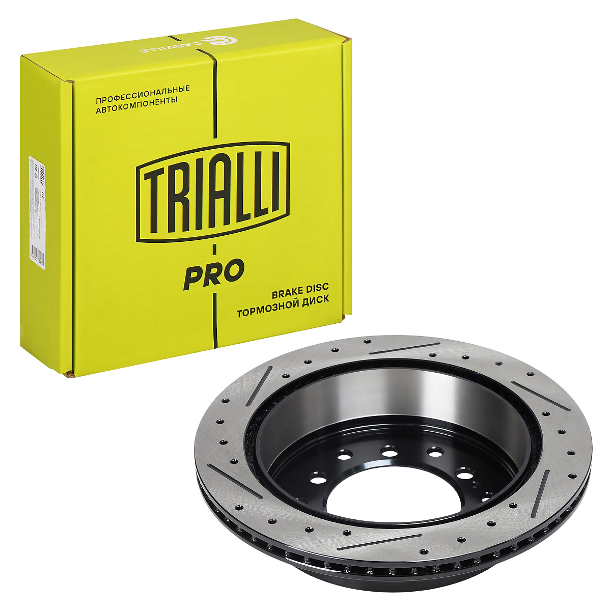 Диски тормозные для автомобилей Toyota Land Cruiser Prado (09-) задний d=312 PRO (перфорированный / слотированный / окрашенный)