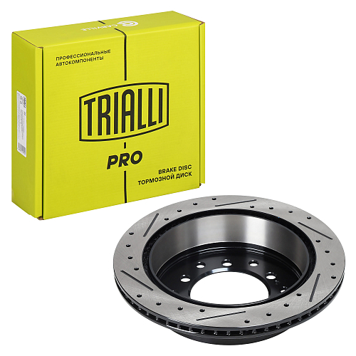 Диски тормозные для автомобилей Toyota Land Cruiser Prado (09-) задний d=312 PRO (перфорированный / слотированный / окрашенный)