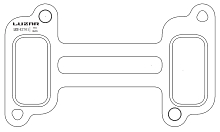 Прокладка коллектора для а/м Scania 4-series (95-)/5 (P,G,R,T-series) (03-) (впуск.)