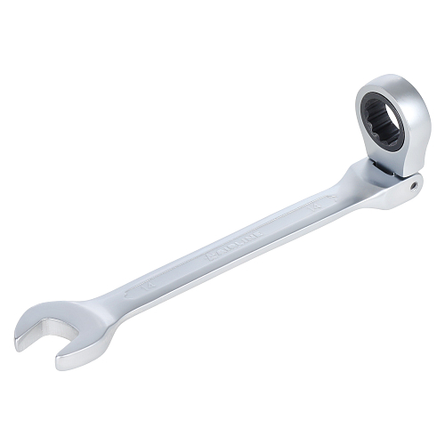 Ключ комбинированный трещоточный шарнирный 14мм PRO, пласт.подвес