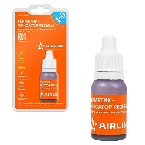 Герметик-фиксатор резьбы, неразъемный, высокой фиксации, 6 мл.