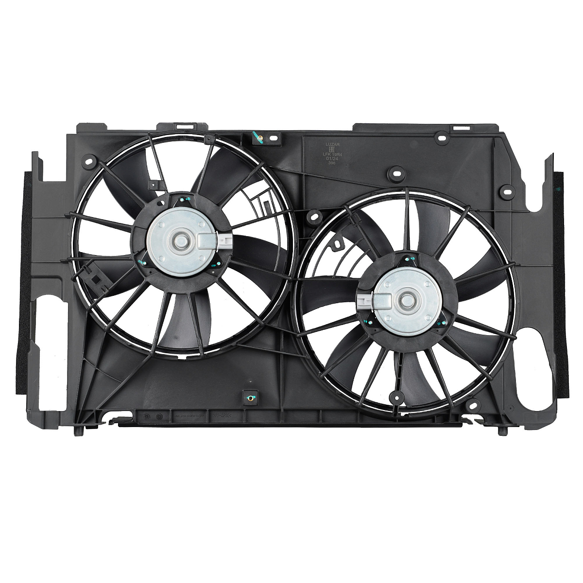 Электровентилятор охлаждения для автомобилей Toyota RAV4 (06-) 2.0i/2.4i (2 вент.) (с кожухом)