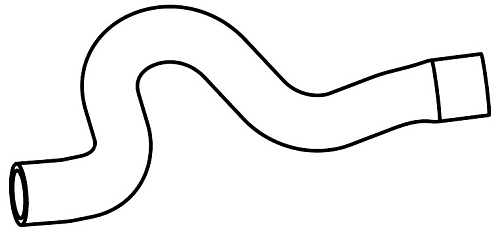 Патрубок охл. для а/м Peugeot 308 (07-)/Citroen C4 (08-) 1.6i [EP6] верх. (EPDM, 1шт.)