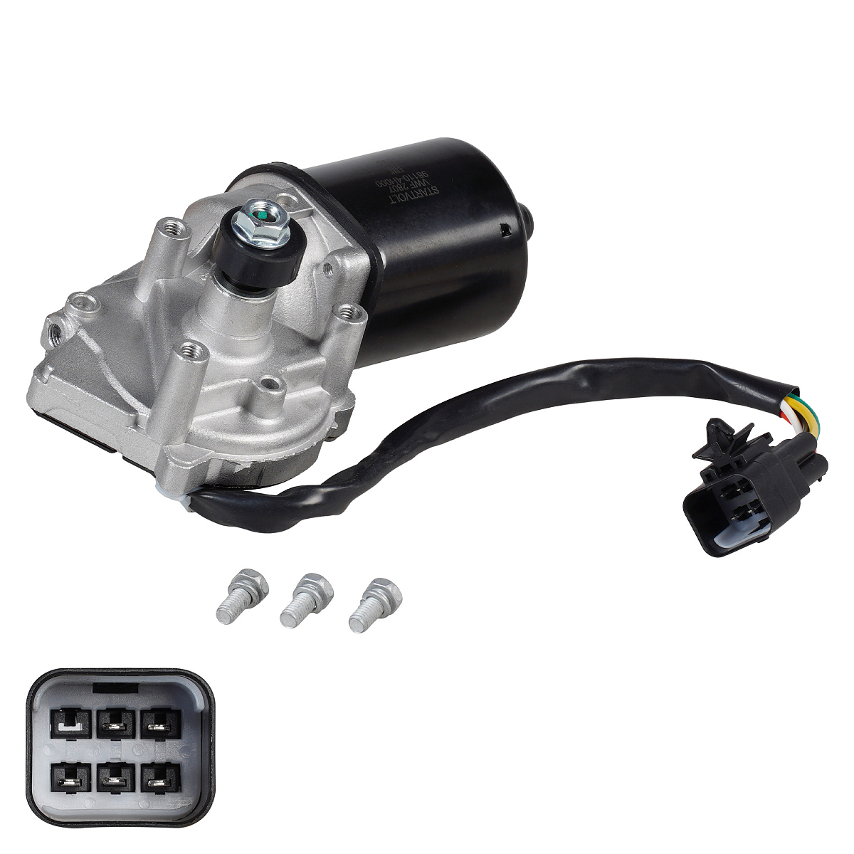 Моторедуктор стеклоочистителя для автомобилей Hyundai Starex H-1 (07-) (перед.)