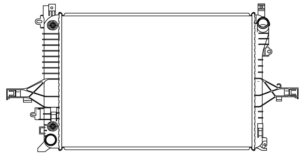 Радиатор охлаждения для автомобилей S60/S80 AT