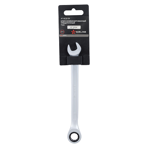 Ключ комбинированный трещоточный 11мм PRO, пласт.подвес