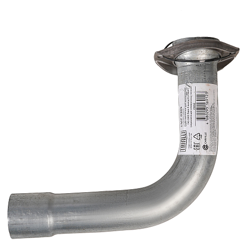 Труба выхлопная для автомобилей ГАЗ 3302 Евро-3 выход боковой (алюминизированная сталь)