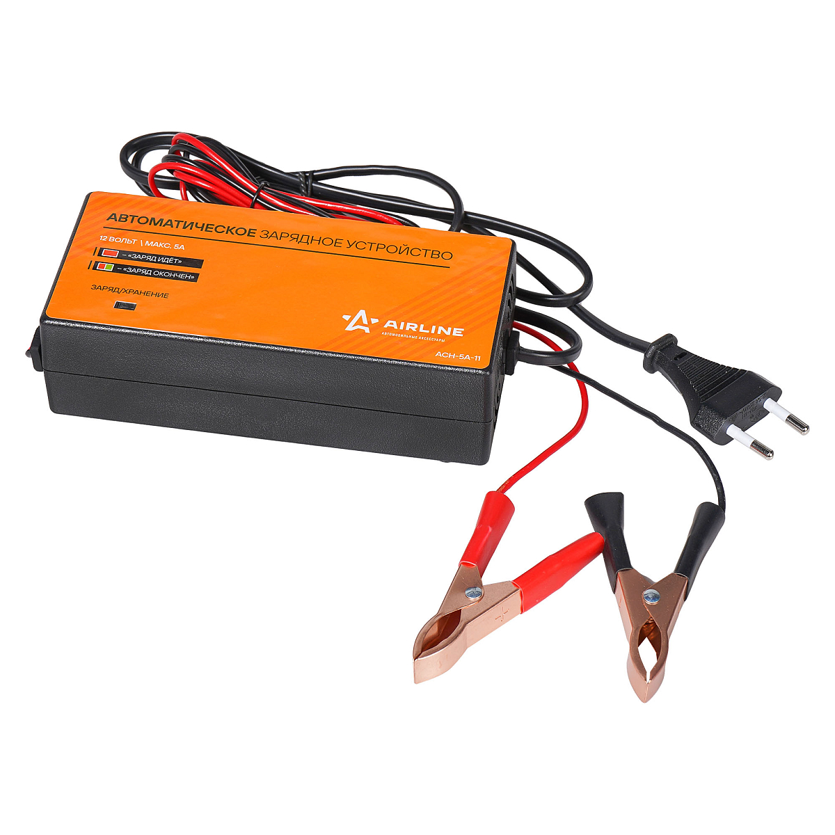 Зарядное устройство 5А 12В импульсное, автоматическое (диодный индикатор)