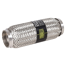 Виброкомпенсатор выхлопной трубы (Гофра) 50x200 InterLock (нержавеющая сталь)