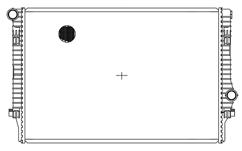 Радиатор охлаждения для автомобилей Octavia A7 (13-)/Tiguan (16-) 1.8T/2.0T
